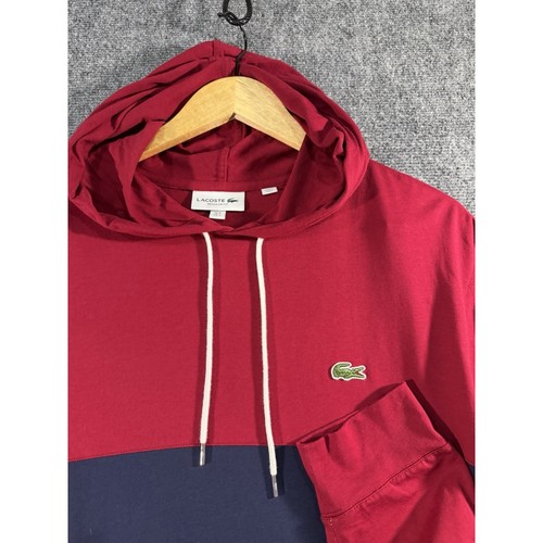 Lacoste hooded shirt - lacoste, striped