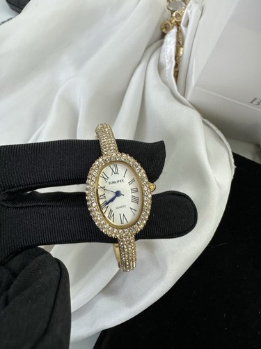 Strass bangle vintage - vintage, gold