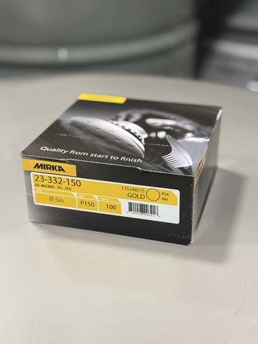 Mirka 332 150 gold - gold, 5”