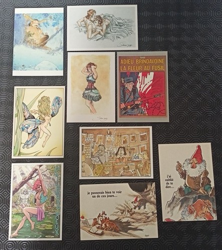 Lot cartes postales - bd, tardi