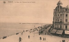 BELGIUM Ostend La Digue vers l’Estacade View from the Kursaal Postcard