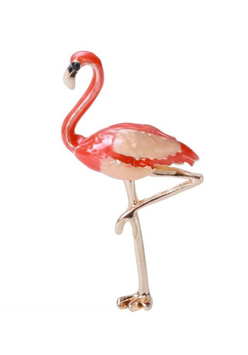 Broche émaillée flamant - broche,