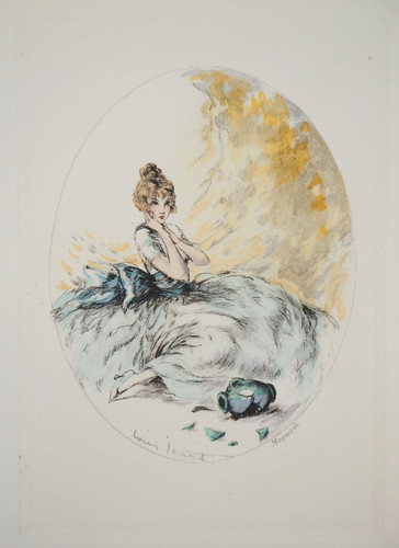 Louis icart jeune - jeune, femme