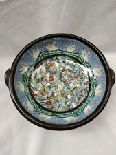 MAGNIFIQUE COUPE CYGNES VIde Poche VALLAURIS GERBINO mosaïque céramiquée