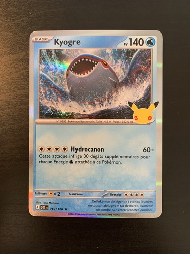 Carte pokémon holo kyogre - carte,