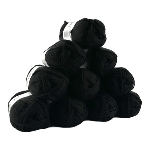 Pelotes laine noir - laine,