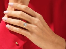 Bague solitaire diamant blanc