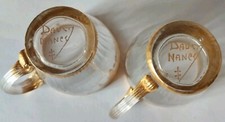 2 verres à liqueur Daum Nancy