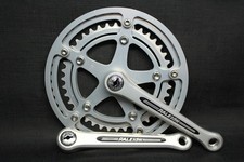 Vintage RALEIGH SD Crankset 49/40T, 165mm Double chainrings, Road bike, touring.