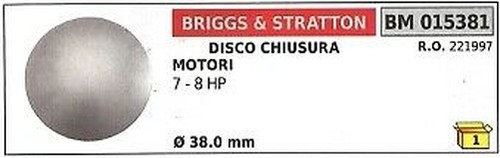 Disque fermeture briggs - disque,