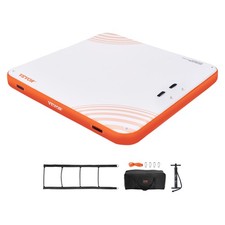 VEVOR Quai flottant gonflable 2,13x2,13 m tapis eau de plate-forme avec échelle