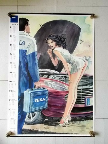 Milo manara rare calendrier - milo, :