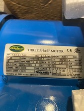 Elektrimax 3-Phase Electric Motor 1.5/1 HP 3450/2850 RPM 56C Frame TEFC