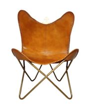 Cuir Véritable Chaise, Marron