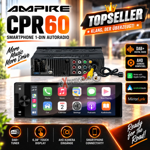 Ampire cpr60 smartphone din - ampire, 1-din