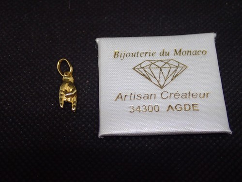 Pendentif main italienne - en, or