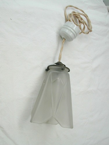 Lustre art déco verrerie - lustre,
