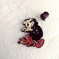 Pin's Lapel pin enamel pins comic book Smurfs Gargamel and his cat Azrael