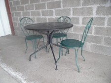 SALON DE JARDIN FER FORGE