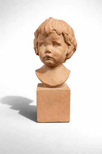Buste enfant terre cuite cocry - terre,