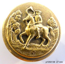 BOUTON  couleur viel or 