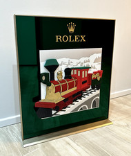 Rolex Vitrine D'Exposition Official Dealer Display Train Locomotive 32x32