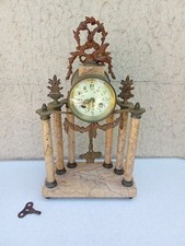 Pendule Portique Marbre Et Bronze Louis XVI 