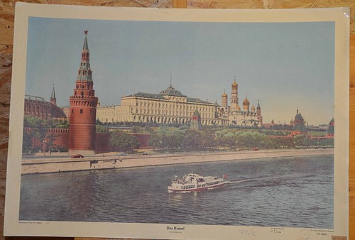Carte murale scolaire kremlin - carte,