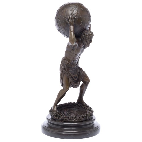 Statuette atlas portant - portant, un