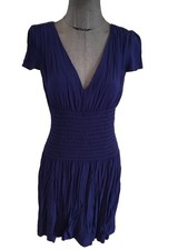 Très Belle Robe Fluide Bleu