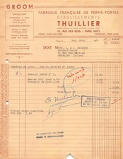 1961 FRENCH FARM FACTORY PORTE ETS THUILLIER IN PARIS - ETS MAINAUD