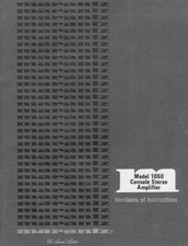 Marantz 1060 Amplifier Owners