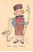 Illustrator - No. 89721 - Dutec - Alsatian - Young Alsatian near a goose