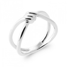 Bague forme  noeud spirale  Argent massif 925°°° rhodié