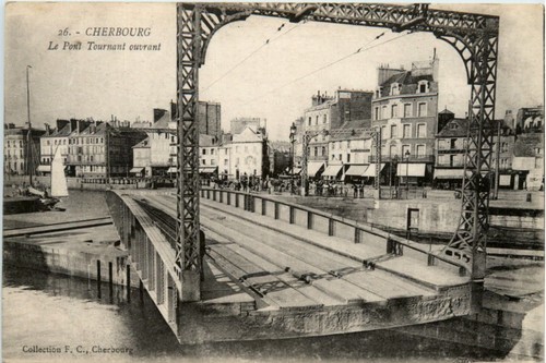 Cherbourg pont tournant - cherbourg, le