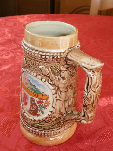 Ancienne chope bière verre - à,