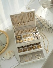 Boîte À Bijoux Blanc Avec