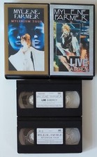 Mylene Farmer 2 Vhs / Live à Bercy / Mylenium Tour TBE