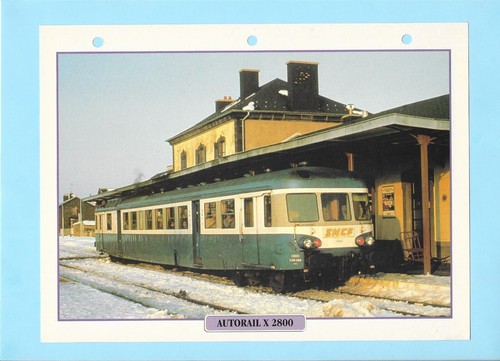 Fiche atlas autorail x 2800 - -,