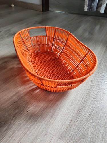Panier ovale orange - , en