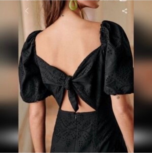 Sezane allya black dress - allya,