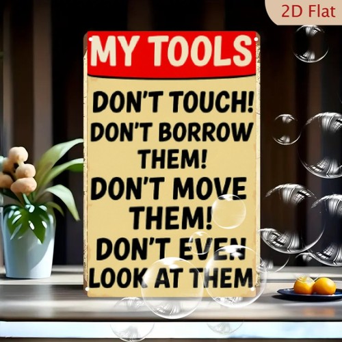 Metal decorative sign aluminum - metal,