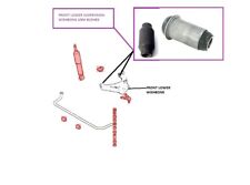 Pour Mazda Pick Up B2500 2.5TD (99-06) Avant Bas Bras de Suspension Kit Palier