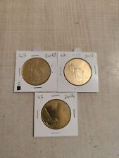 jetons touristiques MDP WALIBI SUD OUEST 2012 + 2013 + 2014 lot de 3