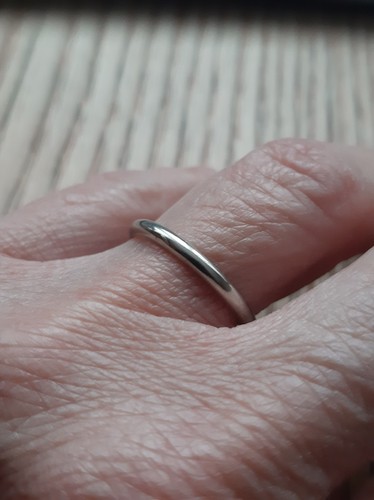 Bague blanc jonc - 18,