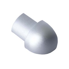 Angle extérieur pour rail de carrelage profil quart de cercle en aluminium (anod