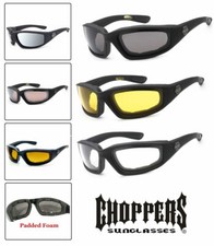 1 Ou 3 Paires Choppers Rembourré Mousse Vent Résistant Lunettes de Soleil Moto