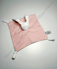 Doudou Plat Carré Lapin Blanc