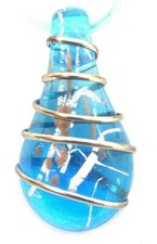 Gold and Silver Teardrop Blown