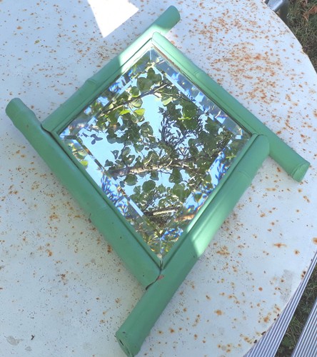 Ancien miroir biseauté